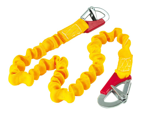 Harnesový úvazek elastický - 2 koncovky žlutý