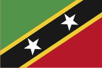 Sttn vlajka Svat Krytov a Nevis
